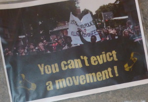 you can't evict a movement